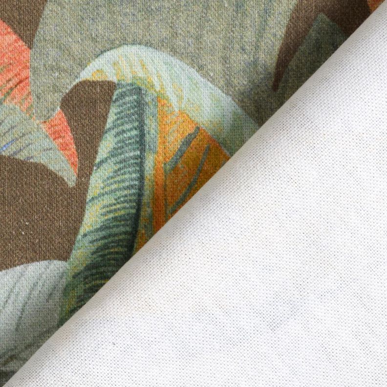 Tecido para decoração Meio linho Panamá Folhas de bananeira – cobre/caqui,  image number 4