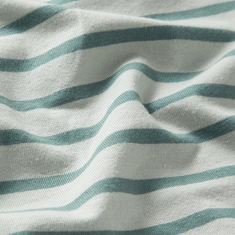 Jersey de algodão Riscas estreitas e largas – menta clara/hortelã-pimenta,  image number 2