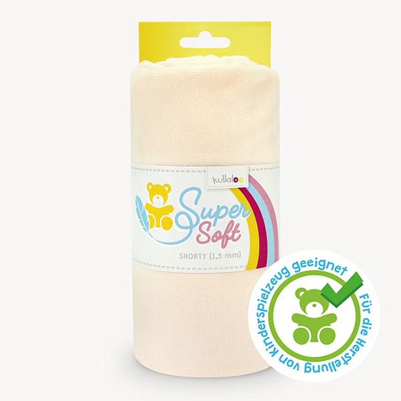 Peluche SuperSoft SHORTY [ 1 x 0,75 m | 1,5 mm ] - natural | Kullaloo,  image number 1