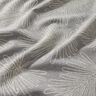 Tecido para decoração Jacquard Contornos de folhas – cinzento,  thumbnail number 2