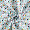 Tecido de algodão Cretone Mini triângulos – azul marinho/branco,  thumbnail number 3