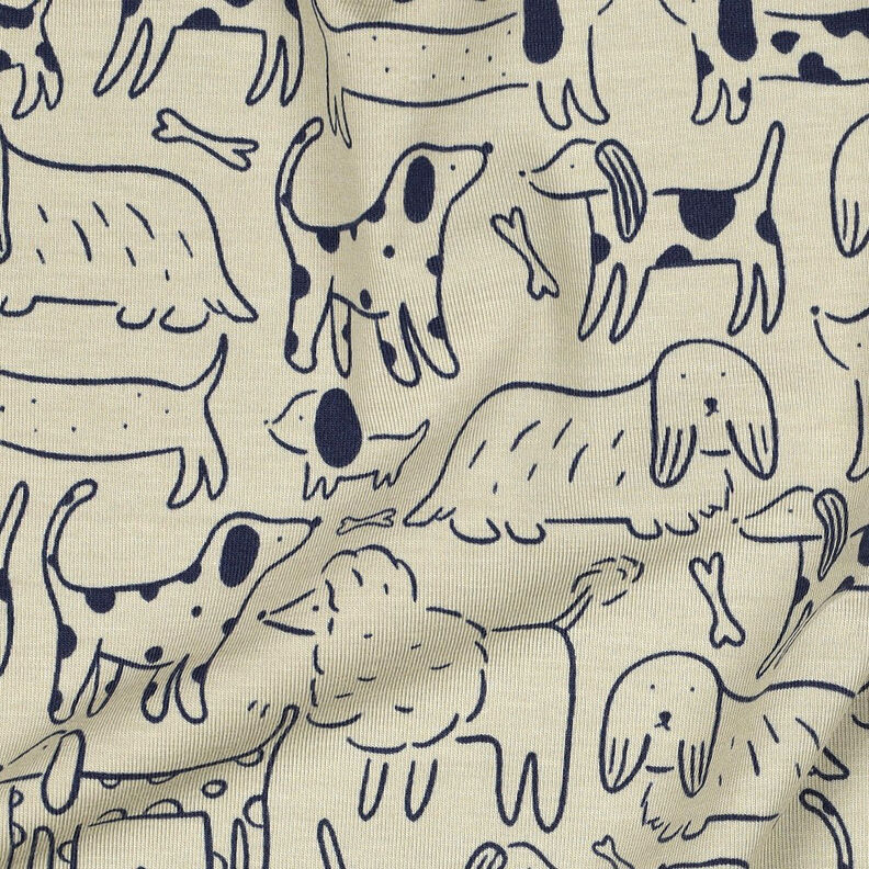 Jersey de algod&atilde;o C&atilde;es | by Poppy &ndash; an&eacute;mona/azul-marinho,  image number 2