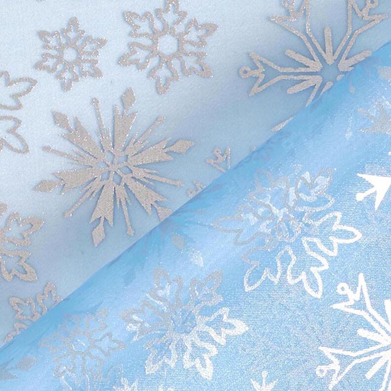 Organza Flocos de neve – azul claro,  image number 5