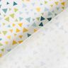 Popelina de algodão Triângulos coloridos – branco,  thumbnail number 4