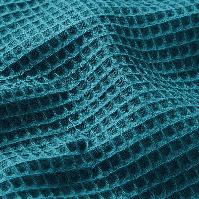 Tecido piqué em favo – azul petróleo,  image number 2