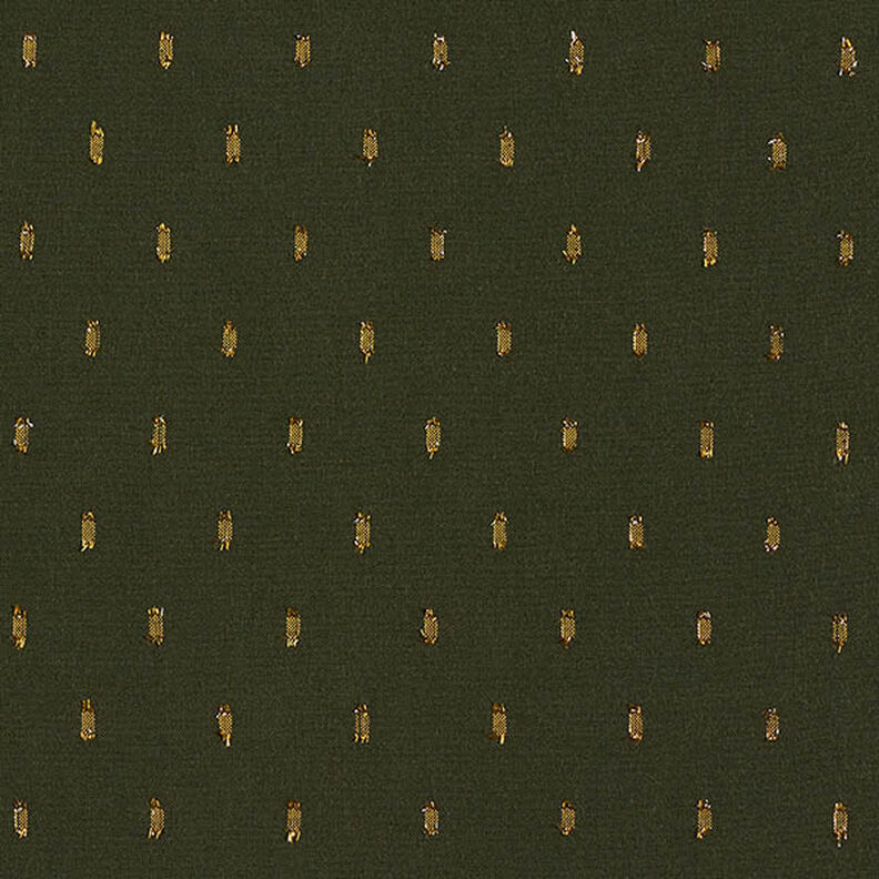 Tecido de viscose Gotas brilhantes – verde escuro,  image number 1