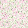 Tecido para decoração Cetim de algodão Mar floral – rosa-claro/branco,  thumbnail number 1