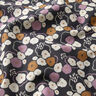 Tecido de algodão Cretone Flores brincalhonas – preto azulado/púrpura média,  thumbnail number 2