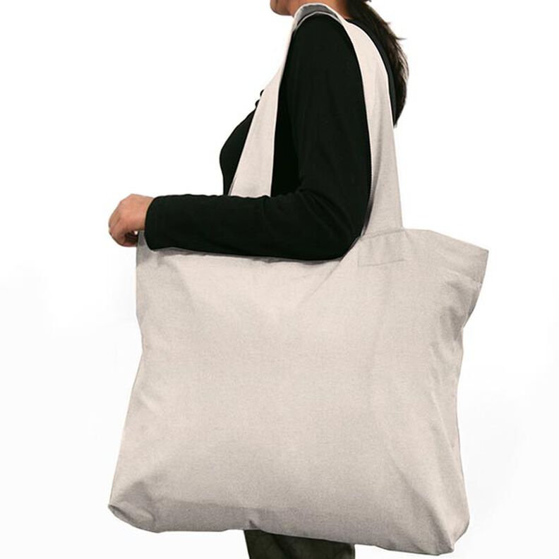 Meio linho Panamá Lurex Uni – cinzento-seda,  image number 7