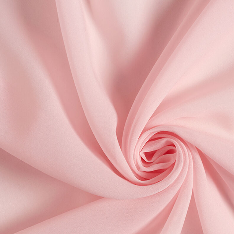 Chiffon de seda – rosa-claro,  image number 1