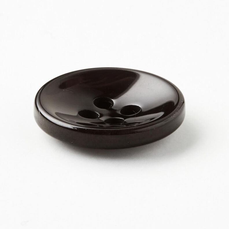 Botão de 4 furos marmoreado [Ø 15 mm] – preto,  image number 2