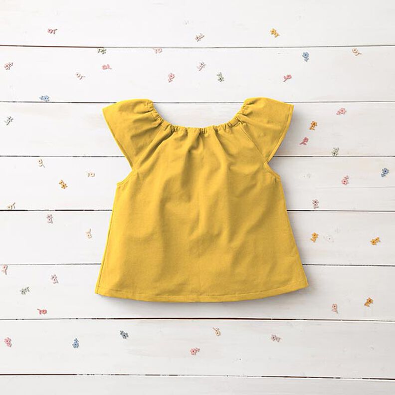 Jersey de algodão médio liso – amarelo-sol,  image number 7