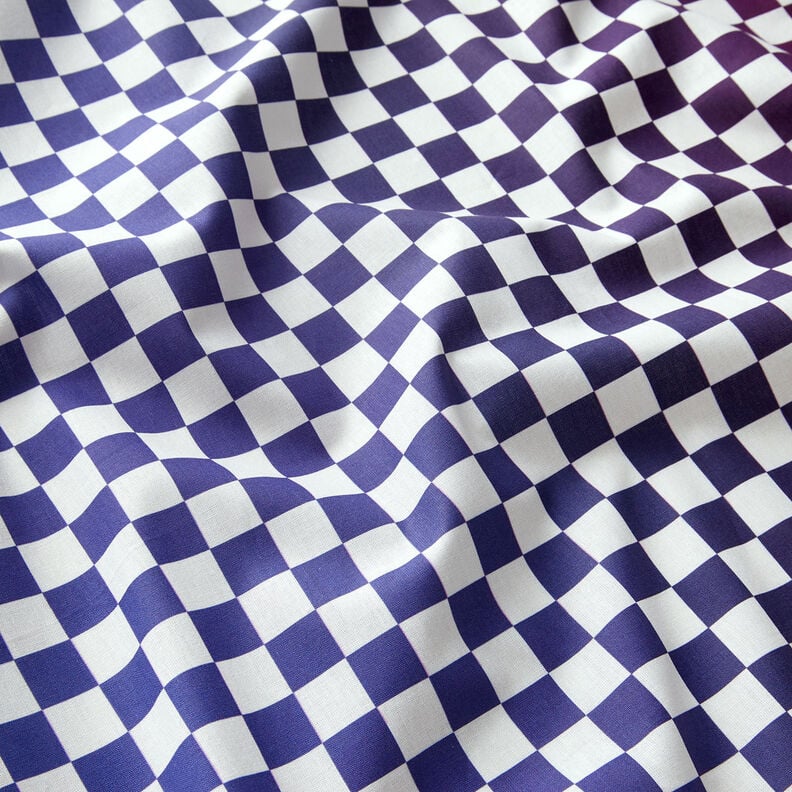 GOTS Popelina de algodão Padrão Tabuleiro de xadrez Gradação de cor | TCC x LOOKS by Wolfgang Joop –,  image number 3