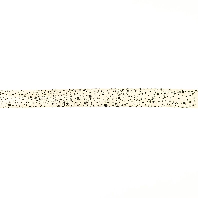 Fita de viés Manchas [20 mm] – branco sujo/preto,  image number 1
