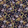 Jersey de viscose Paisagem de flores – azul-noite,  thumbnail number 1