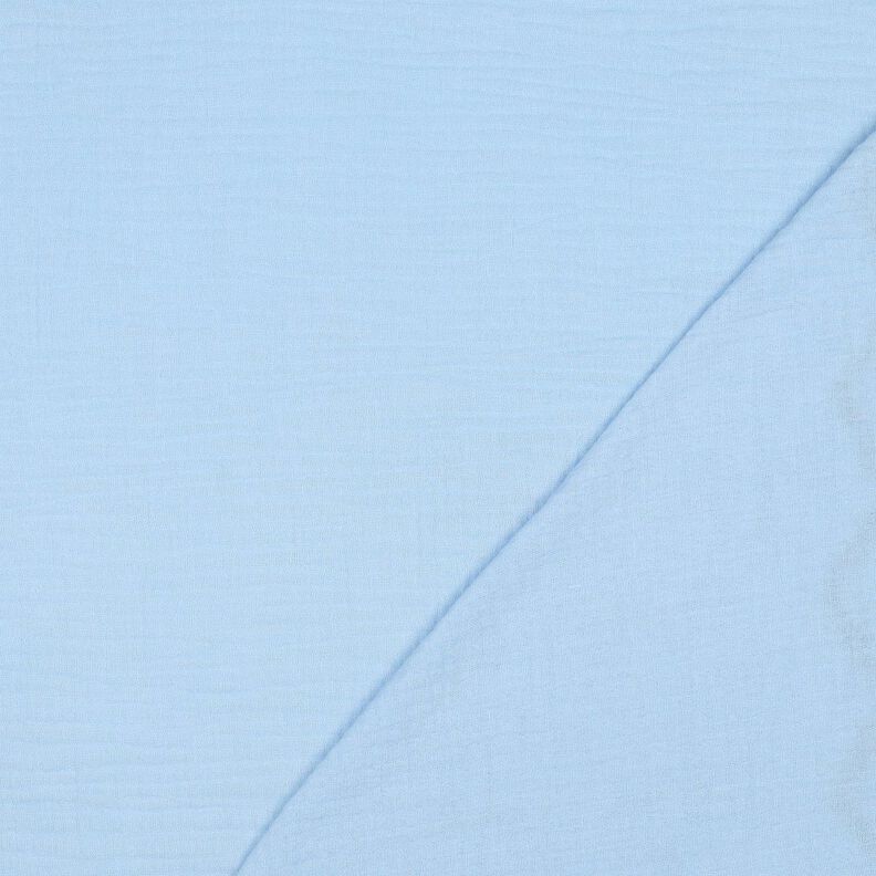 Musselina/ Tecido plissado duplo Rebordo recortado dupla face  | Poppy Fabrics – azul claro/azul,  image number 4