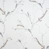 Tecido para cortinados Voile Ramos delicados – branco/cinzento-prateado,  thumbnail number 1