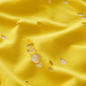 Jersey de algodão Destroyed – amarelo-limão, 
