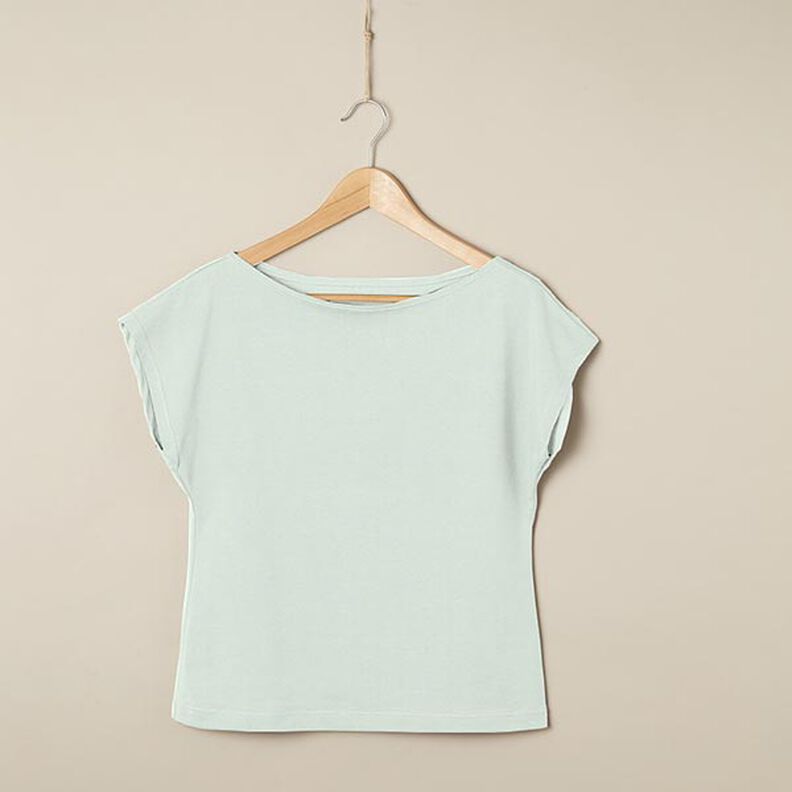 Jersey de algodão médio liso – verde amarelado,  image number 6