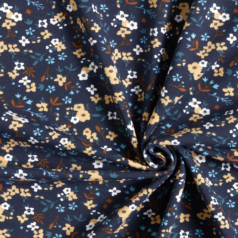 Jersey de algod&atilde;o Millefleurs &ndash; azul-noite,  image number 3