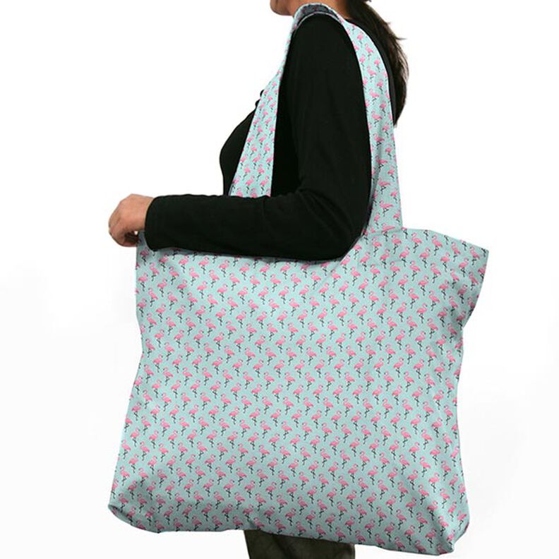 Cretone Flamingo 3 – turquesa,  image number 6