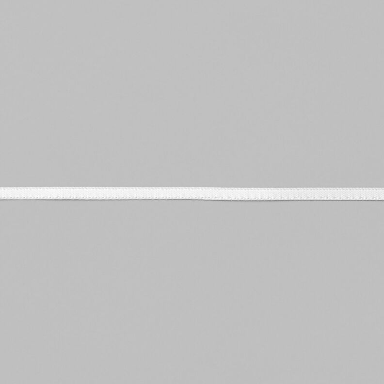 Fita de cetim [3 mm] – branco,  image number 1