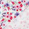 Jersey de algodão Flores de verão Impressão digital – branco/rosa intenso,  thumbnail number 4