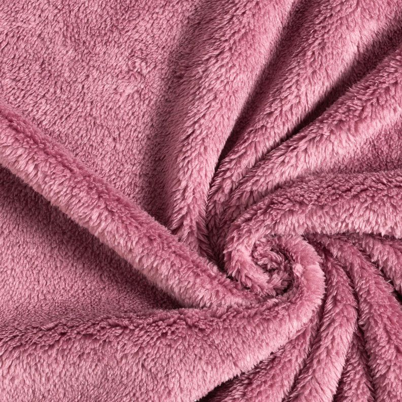 Pelo artificial Pelúcia lisa – rosa-velho escuro,  image number 1