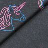 Jersey de algodão Unicórnios néon e arco-íris – antracite,  thumbnail number 5