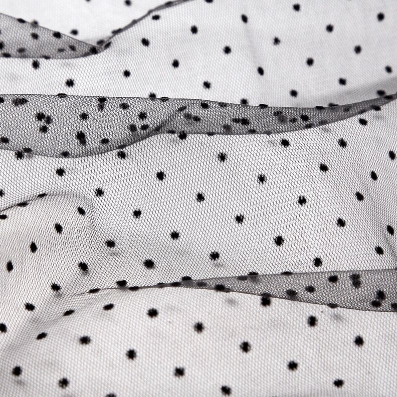 Tule Pontos de veludo – preto,  image number 2