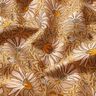 Tecido para decoração Meio linho Panamá Flores grandes – bege escuro/amarelo-caril,  thumbnail number 2