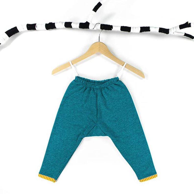 Sweat de algod&atilde;o leve liso &ndash; azul petr&oacute;leo,  image number 4