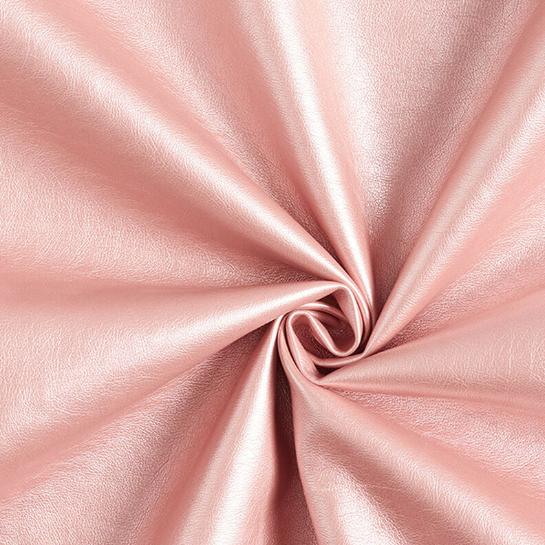 Pele sintética Brilho metálico – rosa,  image number 1