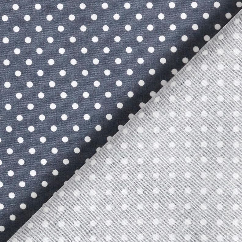 Popelina de algodão Mini Polka Dots – antracite/branco,  image number 4