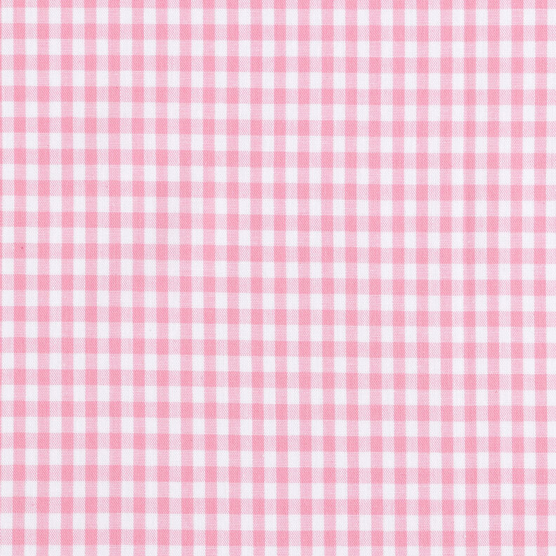 Tecido de algodão Xadrez Vichy 0,5 cm – rosa/branco,  image number 1