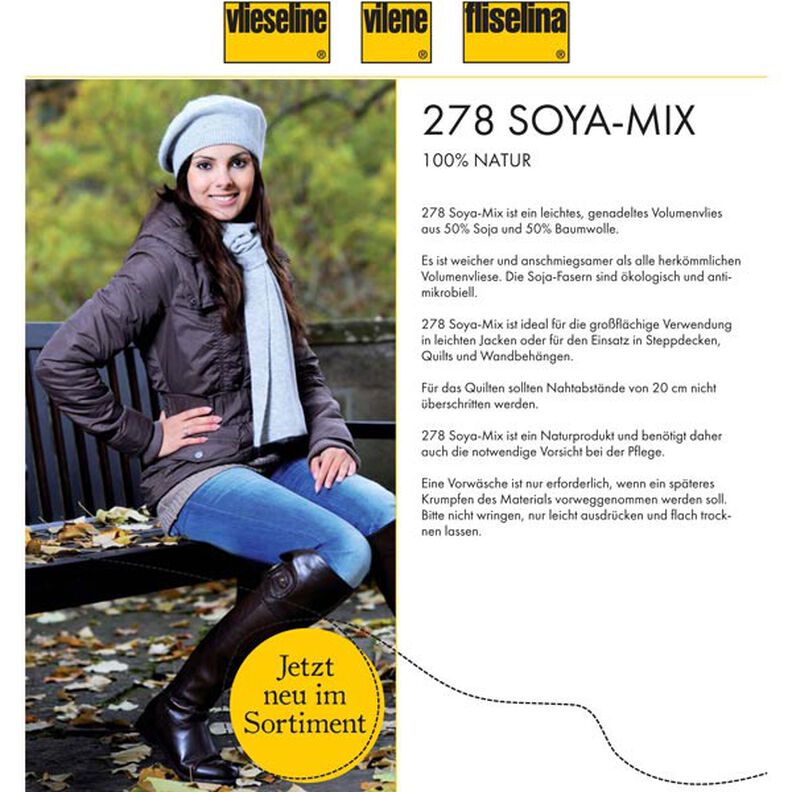 278 Soya Mix Entretela para volume | Vlieseline – natural,  image number 2