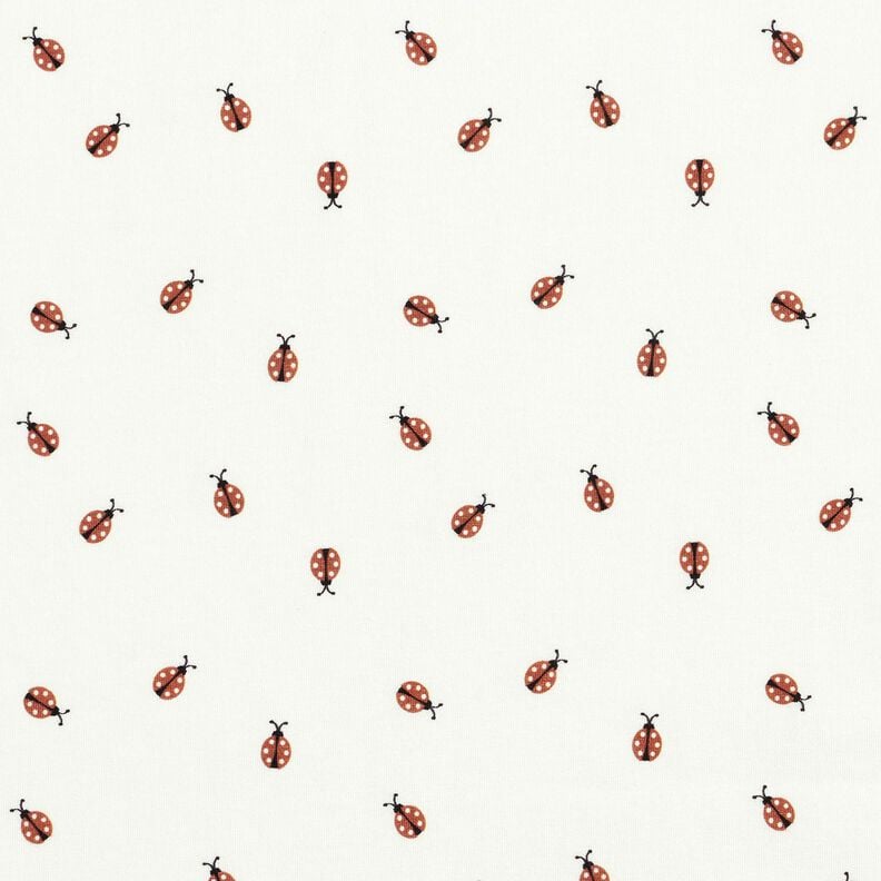 Jersey de algod&atilde;o Joaninha &ndash; branco/vermelho,  image number 1