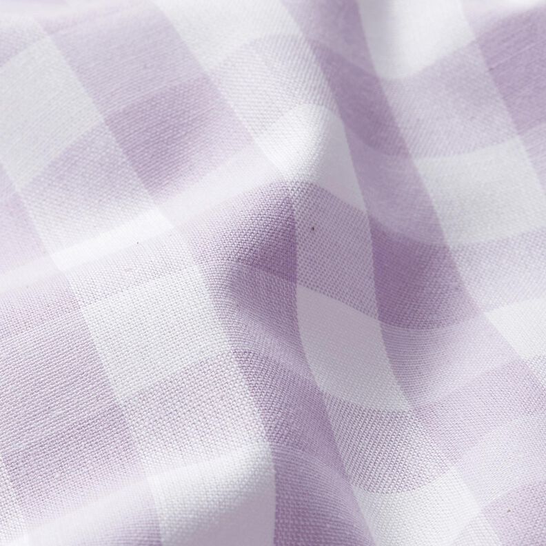 Popelina de algodão Xadrez de padeiro – lilás/branco,  image number 2