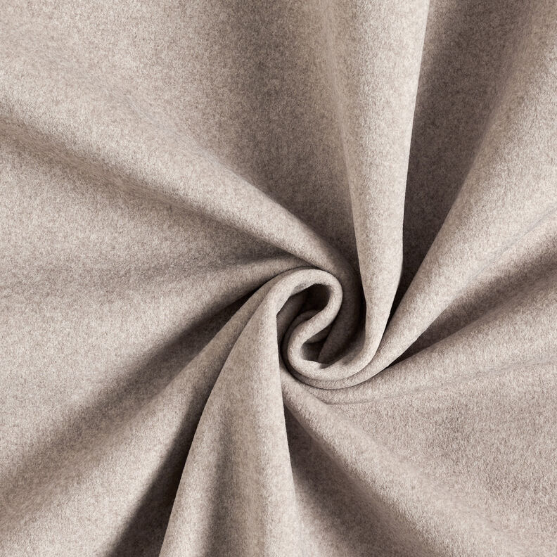 Tecido térmico para cortinas Melange fina – castanho claro,  image number 1