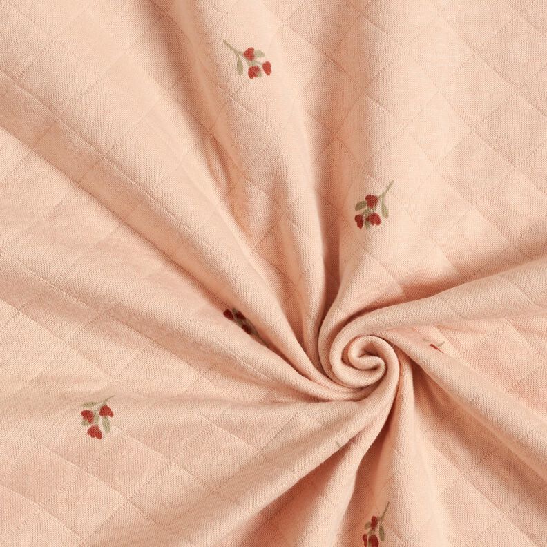 Dupla face Jersey Ramo de flores – rosé,  image number 3