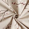 Tecido para decoração Meio linho Panamá Flor de cerejeira japonesa – natural/bordeaux,  thumbnail number 4