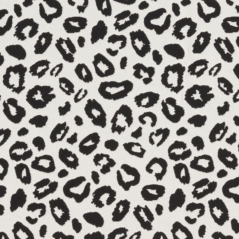 Tecido para decoração Jacquard Leopardo – marfim/preto,  image number 1