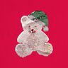 Barra French Terry Sweat de verão Ursinho de Natal – branco sujo/vermelho,  thumbnail number 7