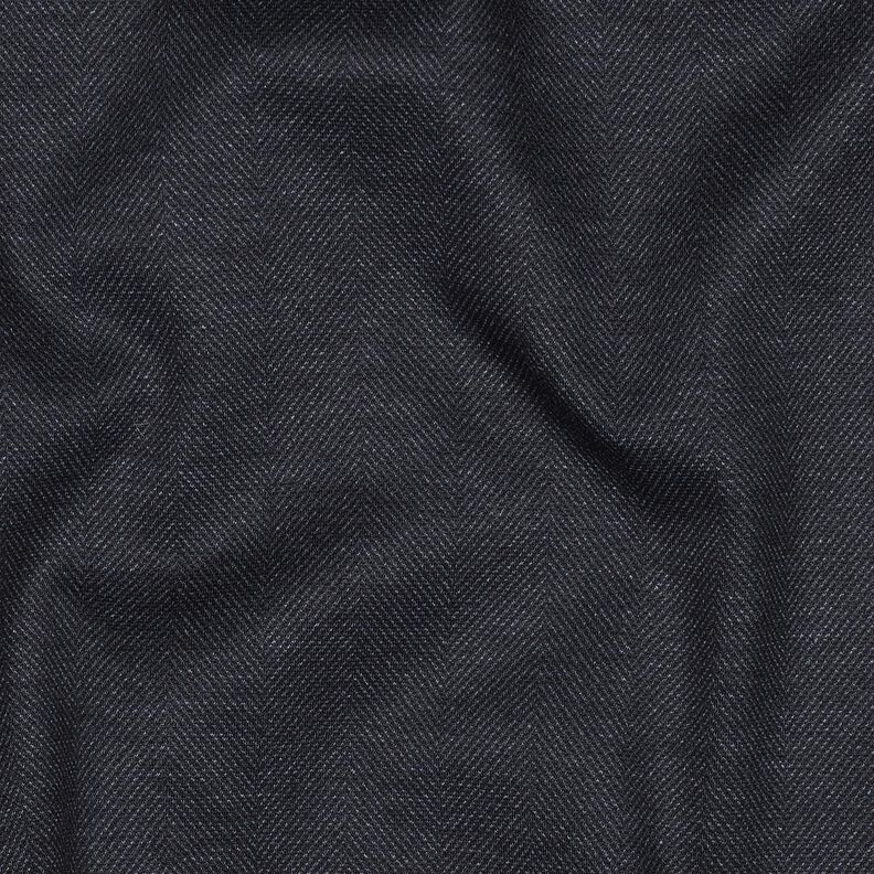 Romanit Jersey Espinha de peixe – preto azulado,  image number 2