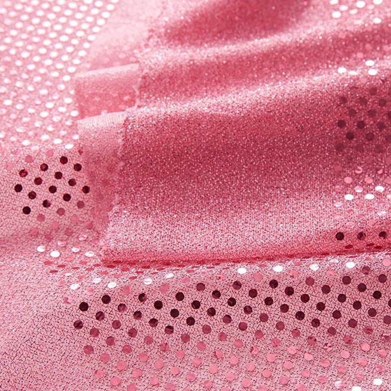 Tecido com lantejoulas Pintas pequenas – rosa,  image number 3