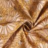 Tecido para decoração Meio linho Panamá Flores grandes – bege escuro/amarelo-caril,  thumbnail number 3