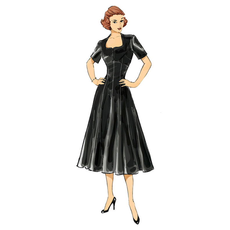 Vestido vintage 1952, Butterick 6018|40 - 48,  image number 5