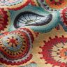 Tecido para decoração Gobelina Círculos Mandala – bege claro/vermelho,  thumbnail number 2