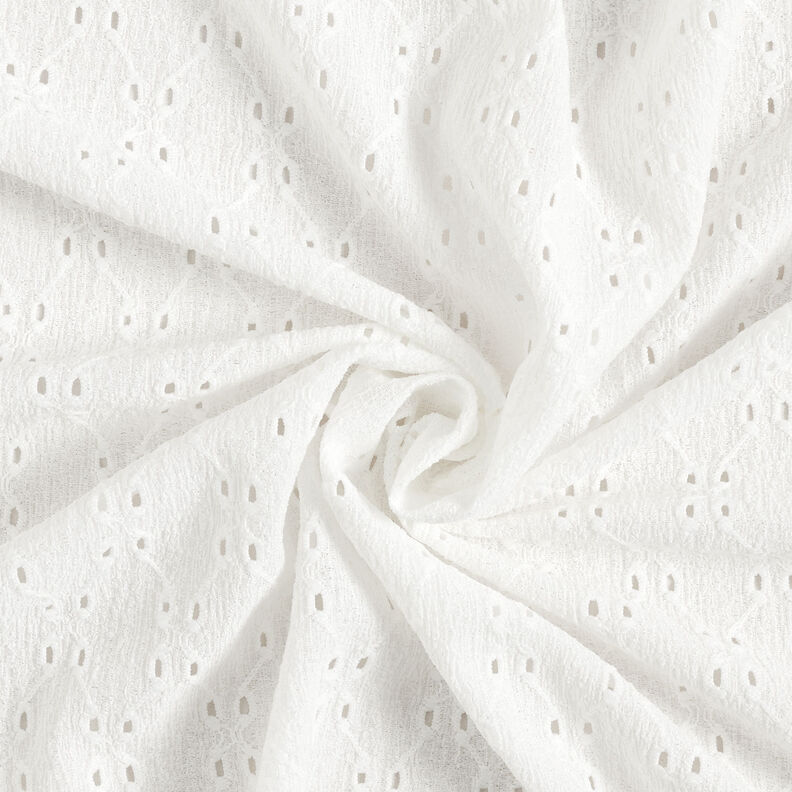 Jersey enrugado Bordado inglês – branco,  image number 4