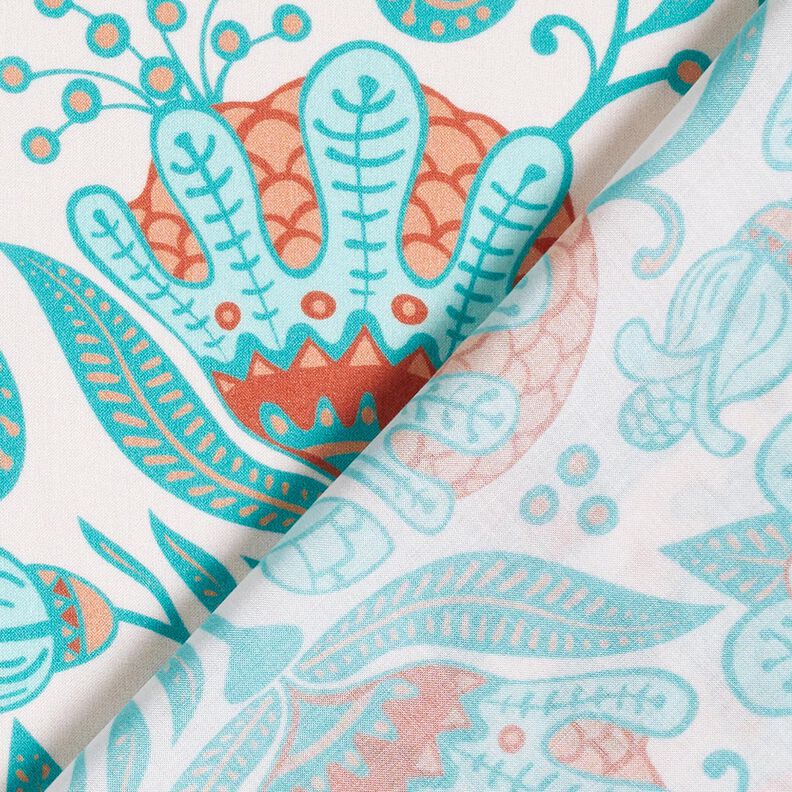 Viscose Voile Ibiza Flores – bege claro,  image number 4